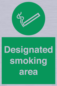 Designated smoking area